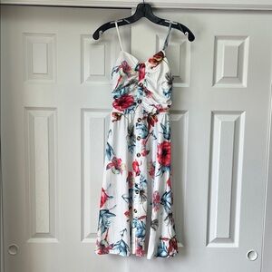 NWT Drimmaks Floral Print Spaghetti Strap Dress